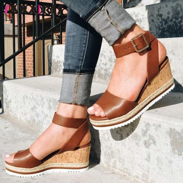 sandals sarairis solid buckle strap platform women wedges casual comfy quality ladies shoes, Black
sandals sarairis solid buckle strap platform women wedges casual comfy quality ladies shoes, Black