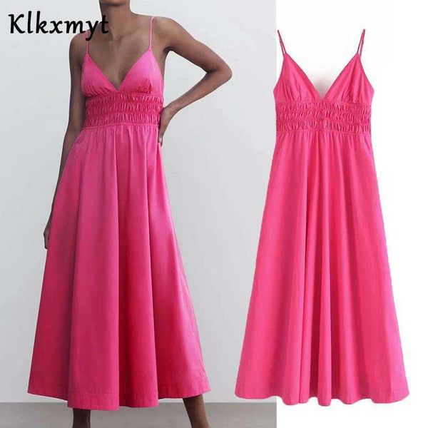 klkxmyt za dress women sling long dresses woman summer sleeveless ruched strap backless casual women's midi 210527, Black;gray
klkxmyt za dress women sling long dresses woman summer sleeveless ruched strap backless casual women's midi 210527, Black;gray