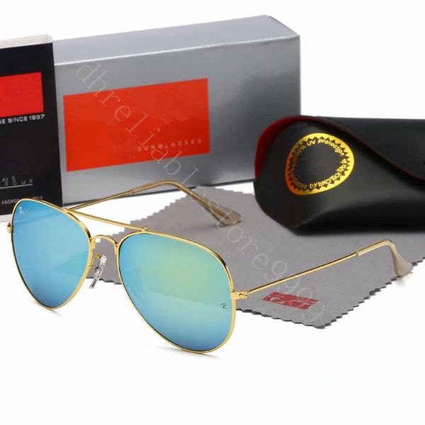 2021 sunglasses for mens women brand classic pilot fashion sun glasses uv400 gold frame green mirror 58mm lens with box, White;black
2021 sunglasses for mens women brand classic pilot fashion sun glasses uv400 gold frame green mirror 58mm lens with box, White;black