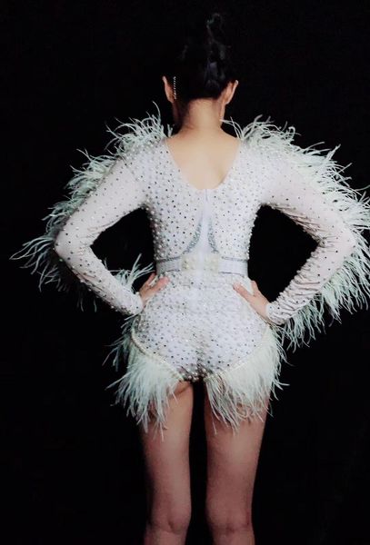 women stage crystals pearls feather fringes bodysuit womens birthday celebrate nightclub dj female singer show bodysuits, Black;red
women stage crystals pearls feather fringes bodysuit womens birthday celebrate nightclub dj female singer show bodysuits, Black;red