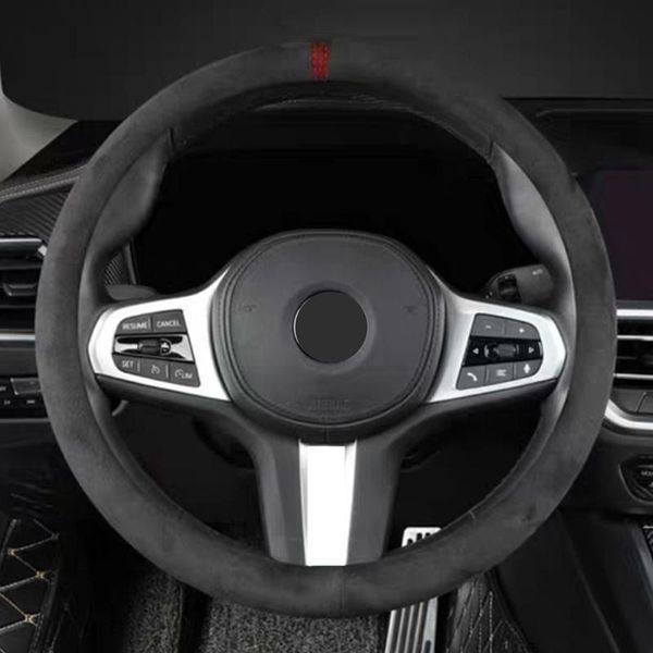 steering wheel covers suede leather car cover hollow pattern for wear-resistant sweat protector 38cm
steering wheel covers suede leather car cover hollow pattern for wear-resistant sweat protector 38cm