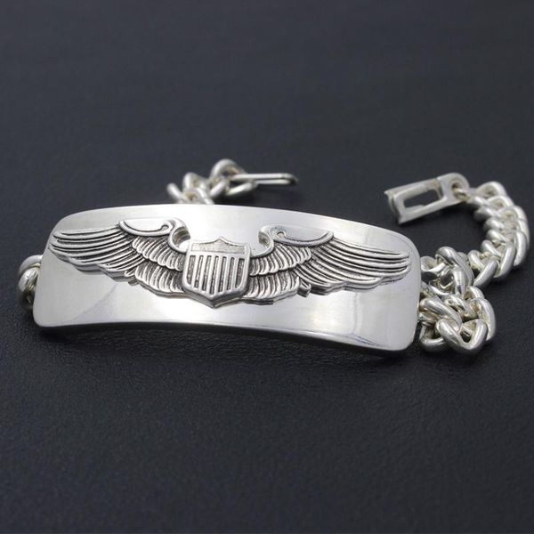 charm bracelets men's us army pilot badge aaf eagel sterling silver bracelet bangle, Golden;silver
charm bracelets men's us army pilot badge aaf eagel sterling silver bracelet bangle, Golden;silver