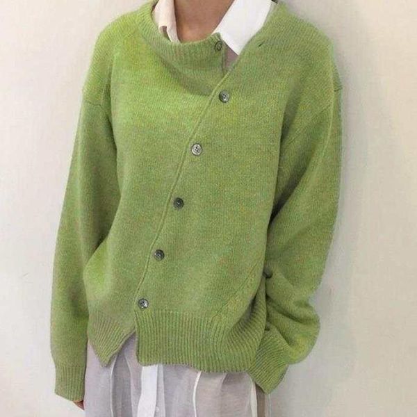women's knits & tees khaki cardigan for women sweater irregular knitted 2021 fall clothes green casual vintage long sleeve fashion, White
women's knits & tees khaki cardigan for women sweater irregular knitted 2021 fall clothes green casual vintage long sleeve fashion, White