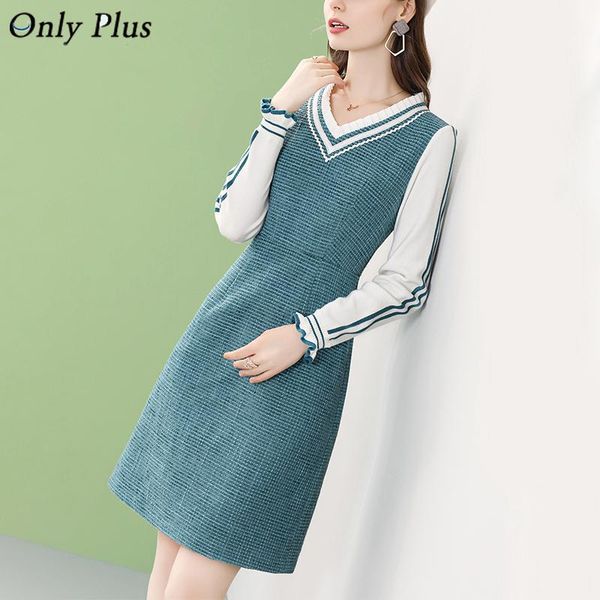 casual dresses only plus tweed overall women dress knitted long sleeve winter v-neck patchwork straight pinafore preppy midi inside, Black;gray
casual dresses only plus tweed overall women dress knitted long sleeve winter v-neck patchwork straight pinafore preppy midi inside, Black;gray