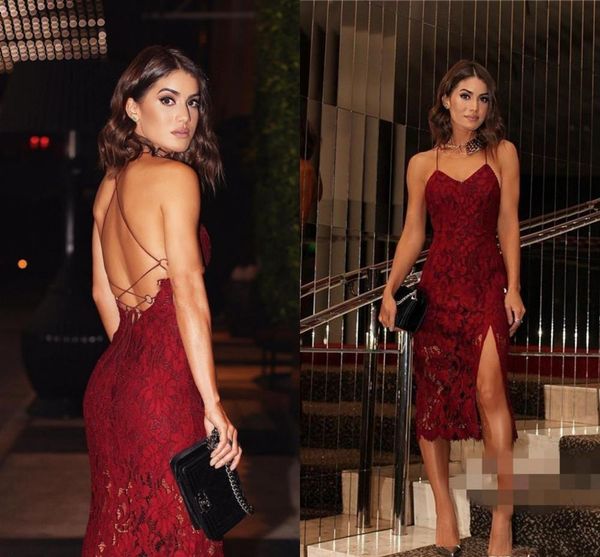 2021 new mermaid prom es spaghetti strap split criss cross straps back lace evening party gowns vestido de festa q4by, White;pink
2021 new mermaid prom es spaghetti strap split criss cross straps back lace evening party gowns vestido de festa q4by, White;pink
