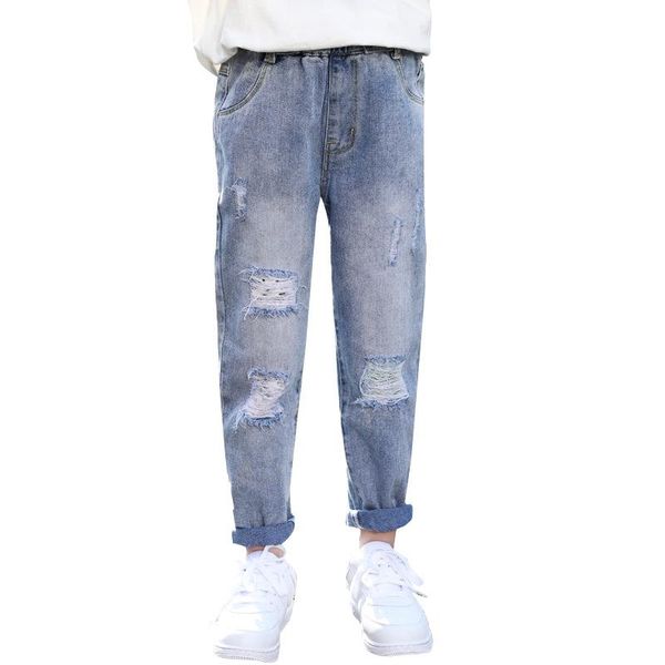 jeans for girls hole girls ripped jeans pants elastic waist children's for mid wiat clothes 6 8 10 12 14, Blue
jeans for girls hole girls ripped jeans pants elastic waist children's for mid wiat clothes 6 8 10 12 14, Blue