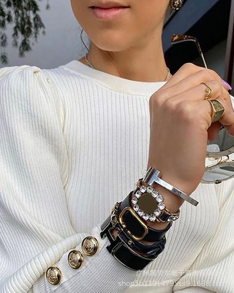 women's sweaters women knitted sweater round neck gold button decoration long-sleeved commuter temperament fall/winter pullover top, White;black
women's sweaters women knitted sweater round neck gold button decoration long-sleeved commuter temperament fall/winter pullover top, White;black
