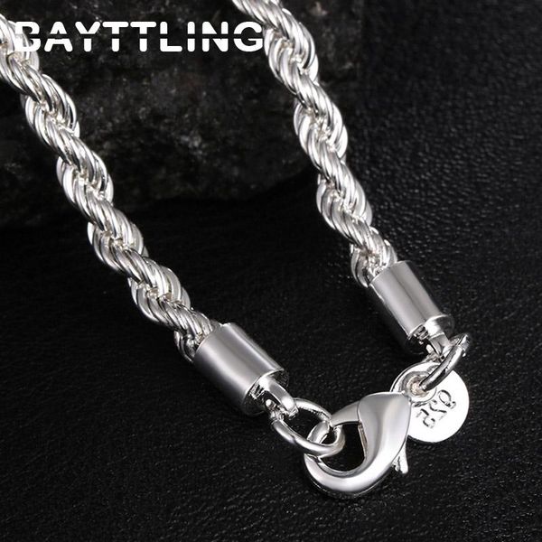 chains bayttling 925 sterling silver 16/18/20/22/24 inch 3mm rope chain necklace for woman man fashion gift wedding jewelry
chains bayttling 925 sterling silver 16/18/20/22/24 inch 3mm rope chain necklace for woman man fashion gift wedding jewelry