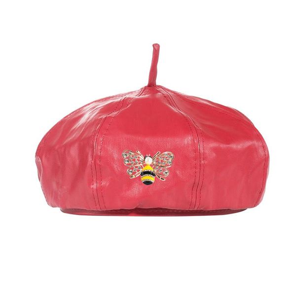 berets myalice beret rhinestone pearl black yellow carved hollow out metal bee decoration leather cap painter octagonal hats women, Blue;gray
berets myalice beret rhinestone pearl black yellow carved hollow out metal bee decoration leather cap painter octagonal hats women, Blue;gray