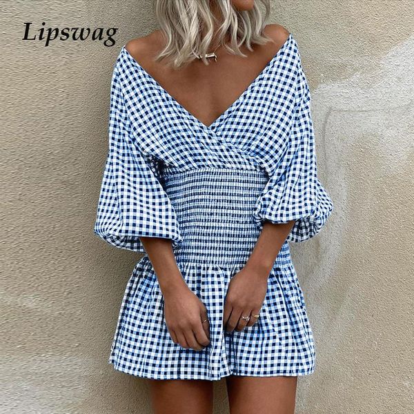 casual dresses 2021 summer off shoulder v-neck mini dress women elegant plaid print a-line party 3/4 lantern sleeve, Black;gray
casual dresses 2021 summer off shoulder v-neck mini dress women elegant plaid print a-line party 3/4 lantern sleeve, Black;gray