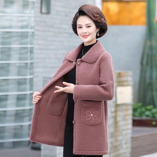 women's wool & blends autumn winter lambswool coat women jacket plus size 5xl warm fleece jackets overcoat casual faux lamb outwear fem, Black
women's wool & blends autumn winter lambswool coat women jacket plus size 5xl warm fleece jackets overcoat casual faux lamb outwear fem, Black