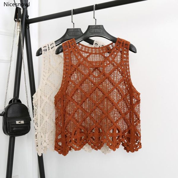 women's tanks & camis summer hollow out knitted tank korean style crop tees off shoulder perspective sleeveless fashion brand, White
women's tanks & camis summer hollow out knitted tank korean style crop tees off shoulder perspective sleeveless fashion brand, White