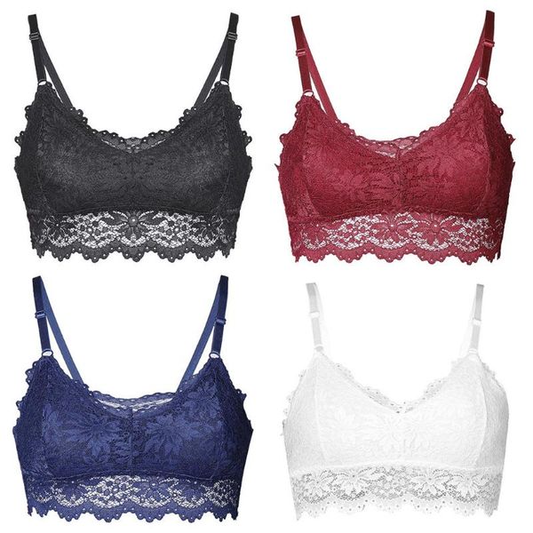 new bra women lace bralette lingerie underwear wireless padded seamless bra ultra strap padded bras for 2021 women g5, Red;black
new bra women lace bralette lingerie underwear wireless padded seamless bra ultra strap padded bras for 2021 women g5, Red;black