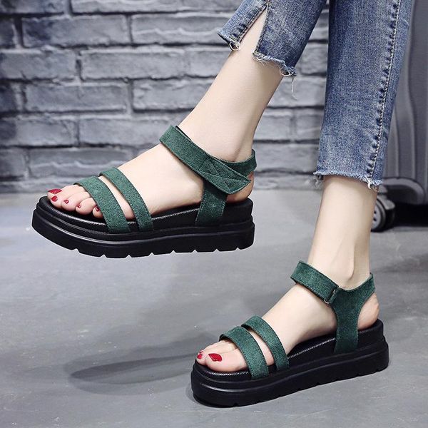 sandals roman women's summer 2021 thick-soled student fashion heightening wedge flat shoes for women, Black
sandals roman women's summer 2021 thick-soled student fashion heightening wedge flat shoes for women, Black
