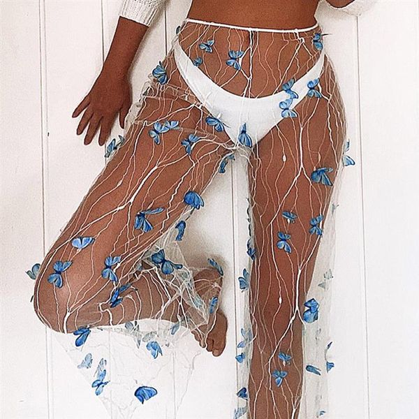 women's pants & capris women see through mesh flared butterfly decoration trousers party costume sell, Black;white
women's pants & capris women see through mesh flared butterfly decoration trousers party costume sell, Black;white
