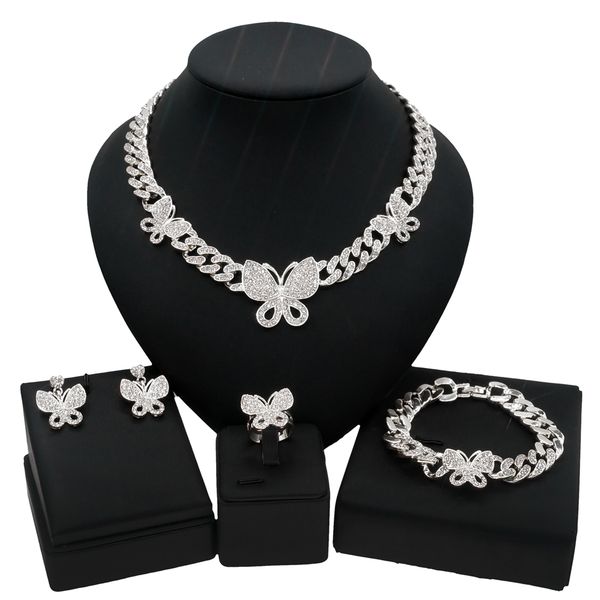 yulaili designer exquisite design silver big butterfly necklace set arabian wedding bridal jewelry wholesale sets z0016, Black
yulaili designer exquisite design silver big butterfly necklace set arabian wedding bridal jewelry wholesale sets z0016, Black