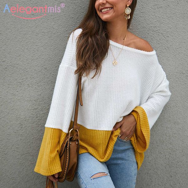 aelegantmis autumn women loose knitted sweater fashion plus size off shoulder pullover ladies casual jumper sweaters 210607, White;black
aelegantmis autumn women loose knitted sweater fashion plus size off shoulder pullover ladies casual jumper sweaters 210607, White;black