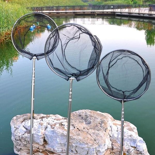 collapsible fishing nets stainless steel fishing tools small mesh foldable landing net pole casting network trap 2021
collapsible fishing nets stainless steel fishing tools small mesh foldable landing net pole casting network trap 2021