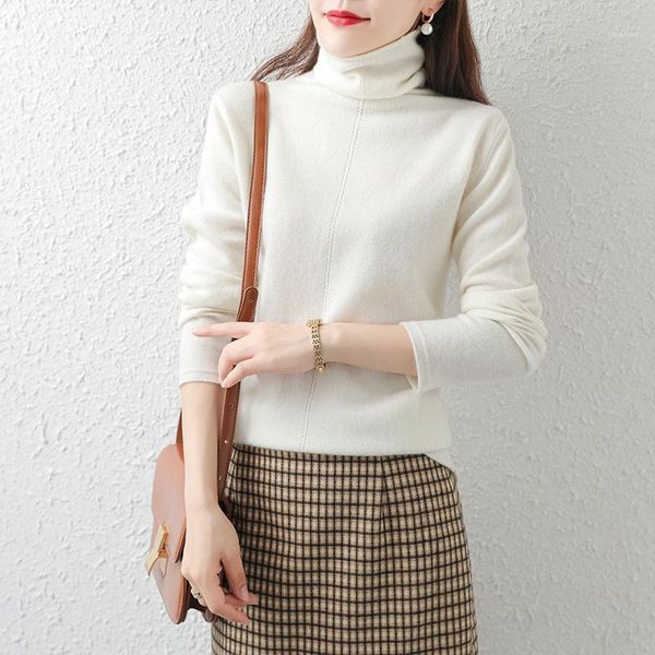 women's sweaters wool sweater women turtleneck pullover loose long sleeve pile collar cashmere knitted bottoming shirt, White;black
women's sweaters wool sweater women turtleneck pullover loose long sleeve pile collar cashmere knitted bottoming shirt, White;black