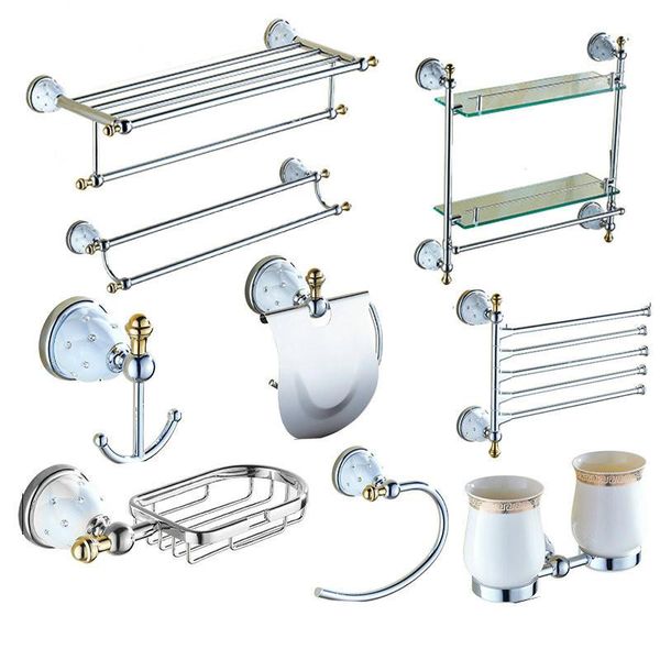 bath accessory set chrome crystal plated european towel rack bathroom shower shelf wall mounted paper holder hardware
bath accessory set chrome crystal plated european towel rack bathroom shower shelf wall mounted paper holder hardware