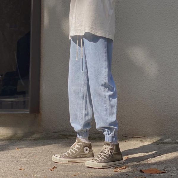 men's jeans autumn slim fashion blue korean trend vintage denim casual pants straight for male 018
men's jeans autumn slim fashion blue korean trend vintage denim casual pants straight for male 018