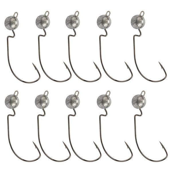 fishing hooks head hook carbon steel soft bait lure sea fishhook tackle accessories-10pcs/set 10.5g
fishing hooks head hook carbon steel soft bait lure sea fishhook tackle accessories-10pcs/set 10.5g