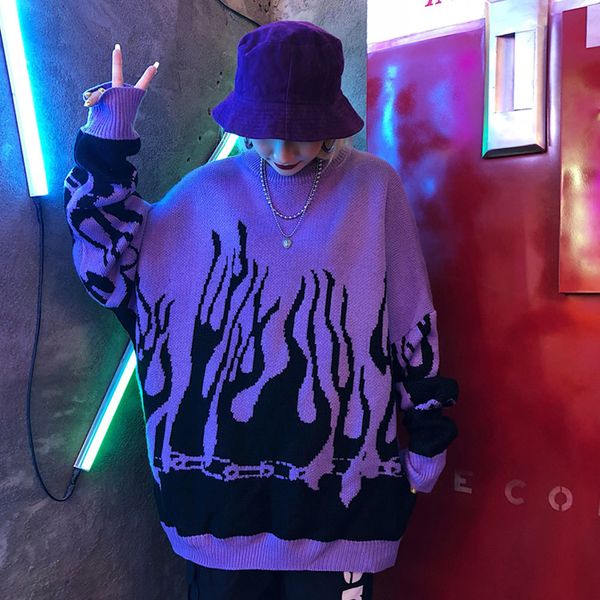 2021 new korean harajuku oversized autumn winter batwing sleeve flame knitting pullover boyfriend loose sweater o3ry, White;black
2021 new korean harajuku oversized autumn winter batwing sleeve flame knitting pullover boyfriend loose sweater o3ry, White;black