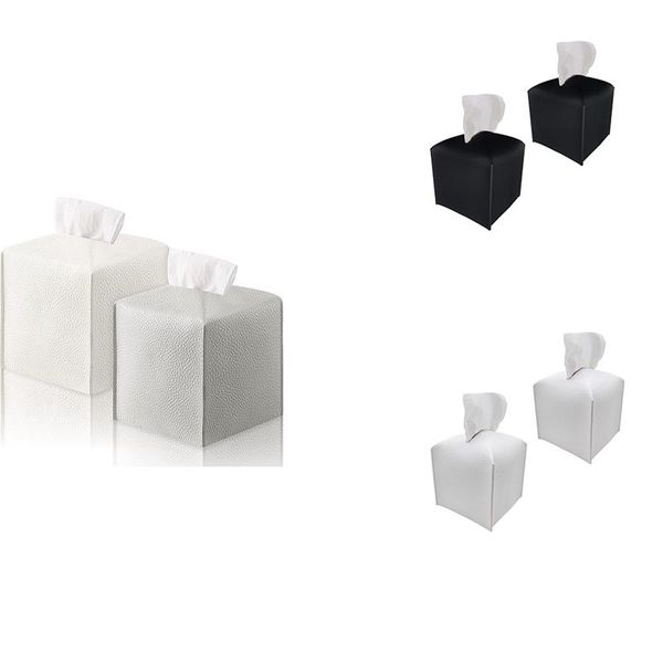 tissue boxes & napkins 2 pieces box covers square holders pu leather facial with bottom belt
tissue boxes & napkins 2 pieces box covers square holders pu leather facial with bottom belt