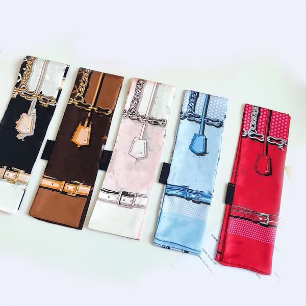 fashion scarves handbag decoration ribbon men and women headband 120*8cm, Blue;gray 
fashion scarves handbag decoration ribbon men and women headband 120*8cm, Blue;gray