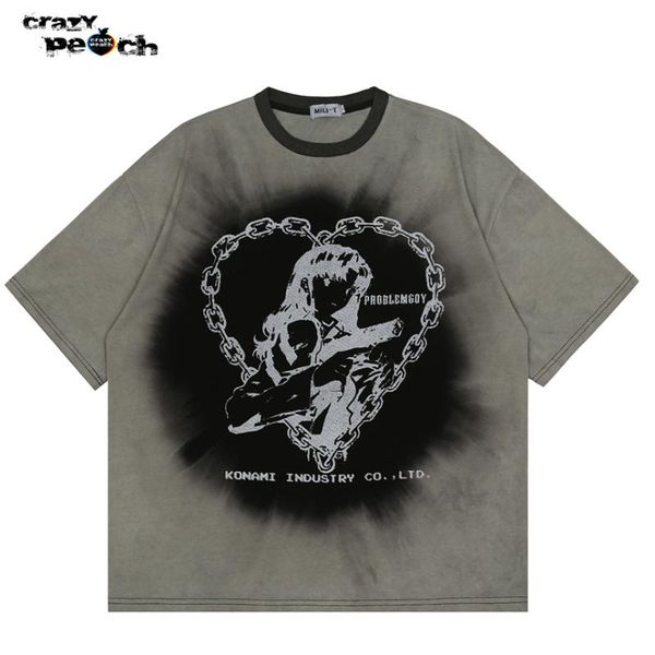men's t-shirts y2k hombre streetwear punk men clothing harajuku retro shirt t shirts graffiti tshirts gothic oversized tees, White;black
men's t-shirts y2k hombre streetwear punk men clothing harajuku retro shirt t shirts graffiti tshirts gothic oversized tees, White;black