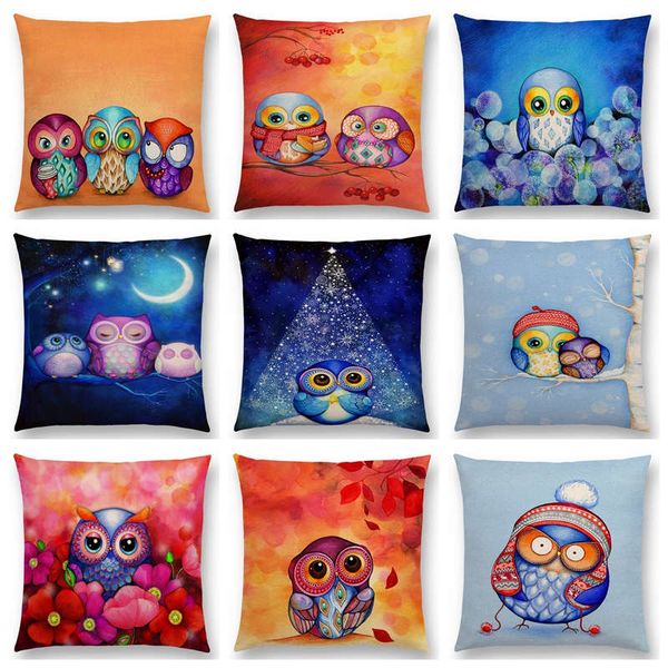 lovely cartoon owls sofa throw pillow case warm family happy four seasons daily life christmas colorful cushion cover
lovely cartoon owls sofa throw pillow case warm family happy four seasons daily life christmas colorful cushion cover