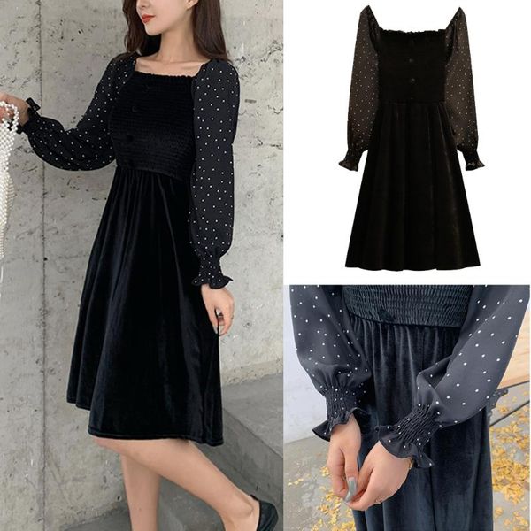 casual dresses fashion women plus size sweet dress year elegant party club for long sleeve, Black;gray
casual dresses fashion women plus size sweet dress year elegant party club for long sleeve, Black;gray