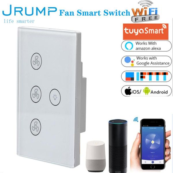 smart home control jrump us standard wifi fan switch ceiling lamp voice remote touch panel timer work alexa google
smart home control jrump us standard wifi fan switch ceiling lamp voice remote touch panel timer work alexa google