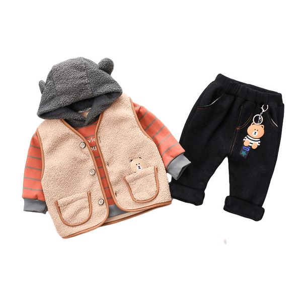 3pcs baby boy clothes sets winter jacket+hoodie+pants children clothing sets warm kids toddler boy clothes suits baby costume, White
3pcs baby boy clothes sets winter jacket+hoodie+pants children clothing sets warm kids toddler boy clothes suits baby costume, White