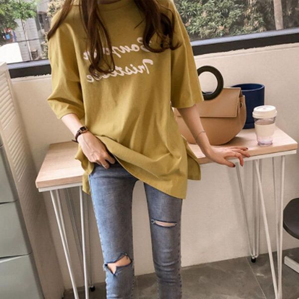 women's t-shirt women t-shirts half sleeve o neck letter printed casual loose clothes 2021, White
women's t-shirt women t-shirts half sleeve o neck letter printed casual loose clothes 2021, White