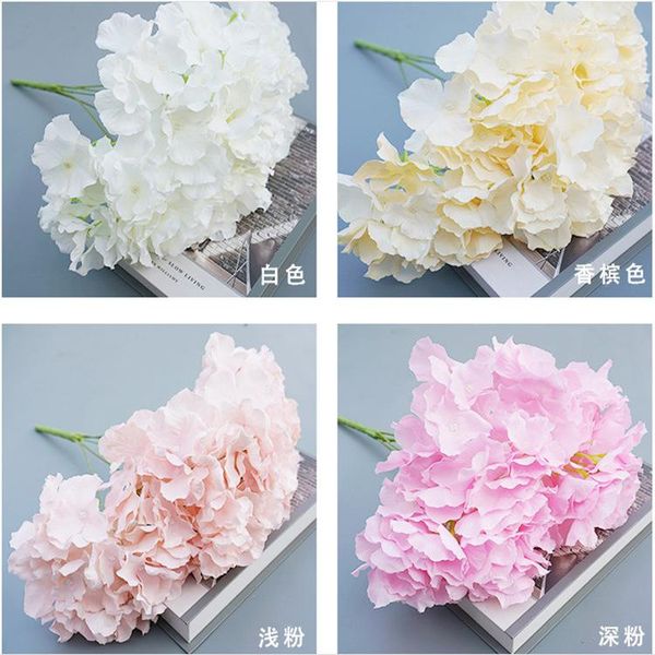 wedding floral 5 head hydrangea artificial flower wedding flower lu yin hua qiu bai jian table silk holding
wedding floral 5 head hydrangea artificial flower wedding flower lu yin hua qiu bai jian table silk holding