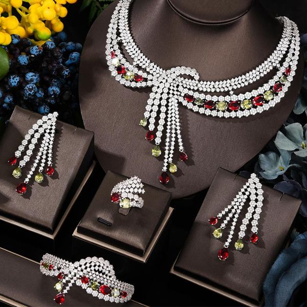 earrings & necklace godki green cz luxury african jewelry sets for women wedding party zircon crystal dubai bridal set gift, Silver
earrings & necklace godki green cz luxury african jewelry sets for women wedding party zircon crystal dubai bridal set gift, Silver