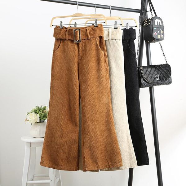 women's pants & capris autumn winter female high waist loose wide leg women corduroy trousers casual, Black;white
women's pants & capris autumn winter female high waist loose wide leg women corduroy trousers casual, Black;white