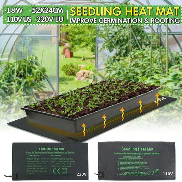 planters & pots plant heating mat 24 * 52cm seedling flower electric warm hydroponic pad durable blanket waterproof u1r2