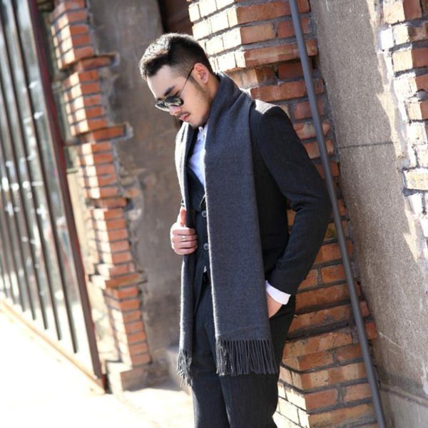 scarves 2021 men's winter scarf, luxury high-quality and comfortable pure color imitation cashmere wild tassels, warm scarf for men, Blue;gray
scarves 2021 men's winter scarf, luxury high-quality and comfortable pure color imitation cashmere wild tassels, warm scarf for men, Blue;gray