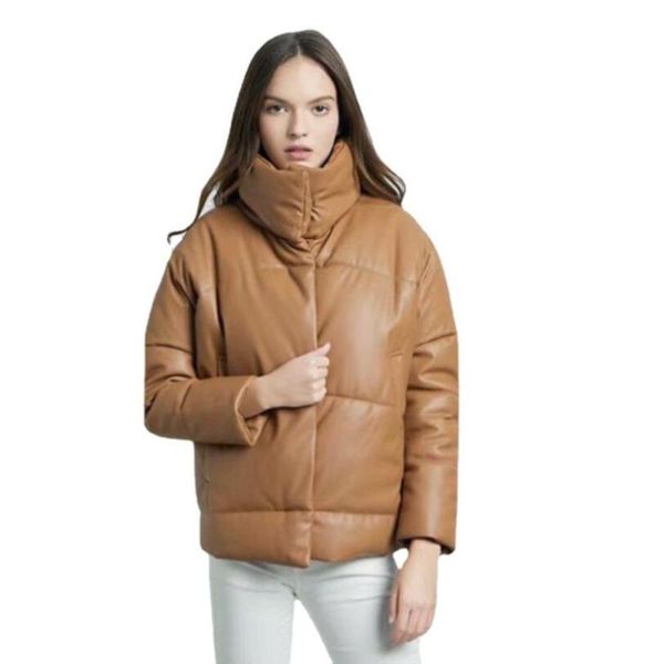 women's leather & faux women pu jacket parkas fashion high street faxu coats elegant winter thick cotton jackets loose outerwear p154, Black
women's leather & faux women pu jacket parkas fashion high street faxu coats elegant winter thick cotton jackets loose outerwear p154, Black