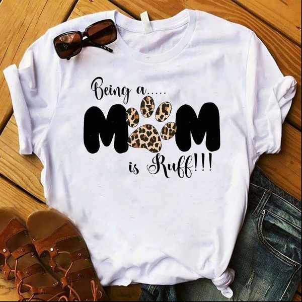 women lady t shirt leopard being a mom is ruff printed tshirt ladies tee shirt women female clothes graphic t shirt, White
women lady t shirt leopard being a mom is ruff printed tshirt ladies tee shirt women female clothes graphic t shirt, White