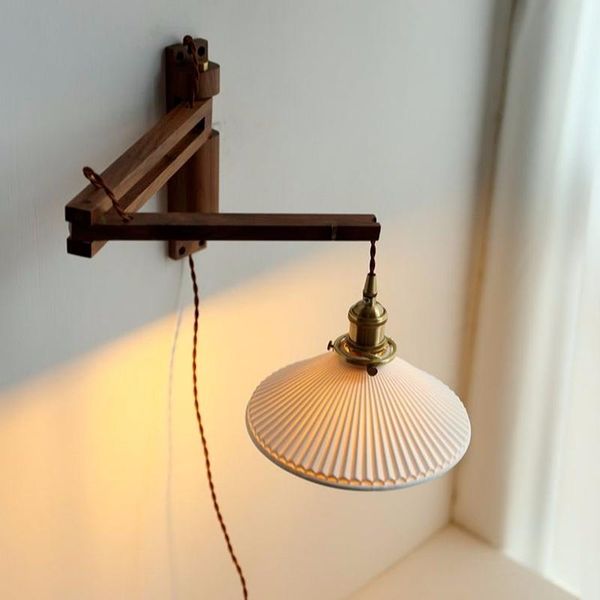 wall lamps japanese walnut living room minimalist retractable arm wood light fixture home decor pleat lampshade sconce
wall lamps japanese walnut living room minimalist retractable arm wood light fixture home decor pleat lampshade sconce