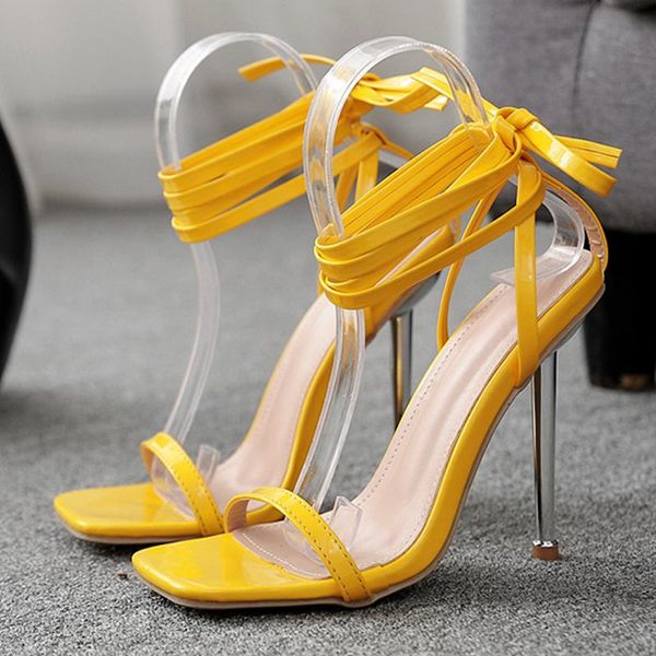 dress shoes summer yellow green sandals women patent leather thin high heels fashion square toe lace-up party pumps size 42, Black
dress shoes summer yellow green sandals women patent leather thin high heels fashion square toe lace-up party pumps size 42, Black