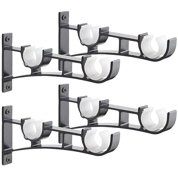 double curtain rod holders set, curtain rod brackets, tap right into window frame hang brackets for window b
double curtain rod holders set, curtain rod brackets, tap right into window frame hang brackets for window b