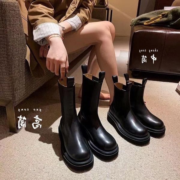 boots knight's leather chimney medium thick bottomed short boots, women's, Black
boots knight's leather chimney medium thick bottomed short boots, women's, Black