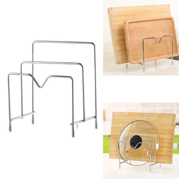 multifunctional stainless steel bakeware rack pot lid rack holder organizer cutting board pantry - 3 layers
multifunctional stainless steel bakeware rack pot lid rack holder organizer cutting board pantry - 3 layers