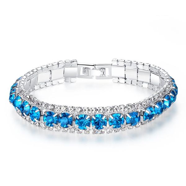 link, chain anglang blue green round zircon bracelets for women with shining crystal friendship braclet girl jewelry accessories gifts, Black
link, chain anglang blue green round zircon bracelets for women with shining crystal friendship braclet girl jewelry accessories gifts, Black