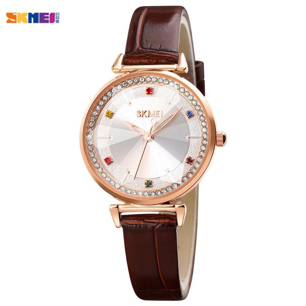 wristwatches skmei genuine leather women watch 2021 elegant ladies quartz relogio feminino female clock, Slivery;brown
wristwatches skmei genuine leather women watch 2021 elegant ladies quartz relogio feminino female clock, Slivery;brown