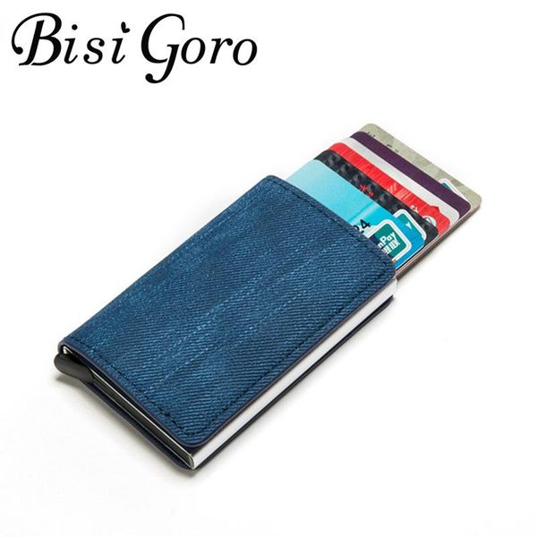 card holders bisi goro 2021 rfid anti-theft id holder clutch single box men women travel wallet denim business -up metal case, Brown;gray
card holders bisi goro 2021 rfid anti-theft id holder clutch single box men women travel wallet denim business -up metal case, Brown;gray